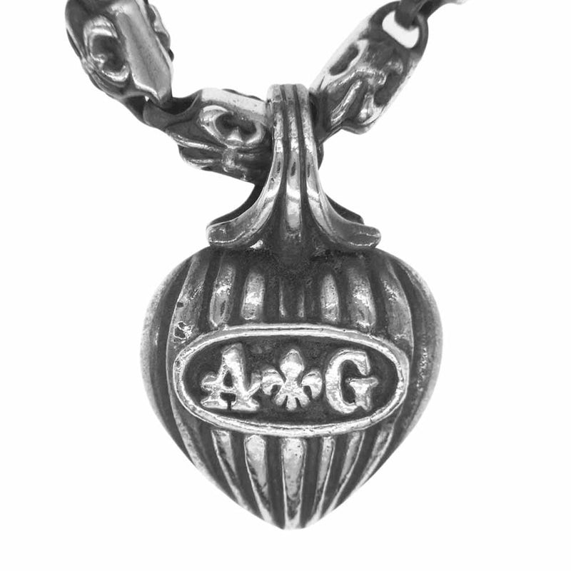 A&G シルバー ネックレス ペンダント ヘッド ハート 紋章 未使用品