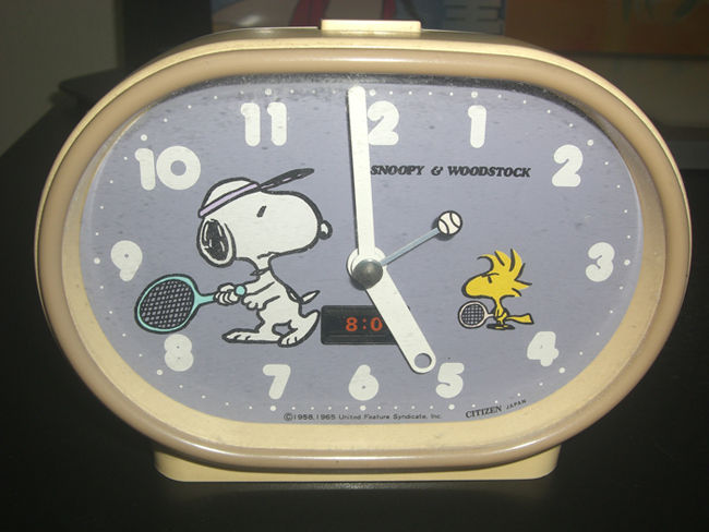 スヌーピー目覚まし時計 の巻 : タッド星谷の雑記帳