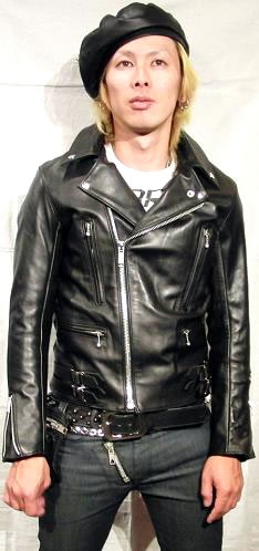 666 LJM-1L U.K.サイドベルト レザージャケット ロング丈 ロンジャン