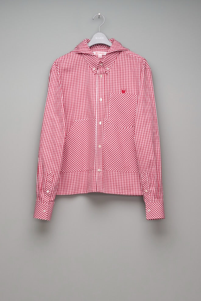 MASU(エムエーエスユー)のHOODED B.D. SHIRT REDの通販｜PALETTE art