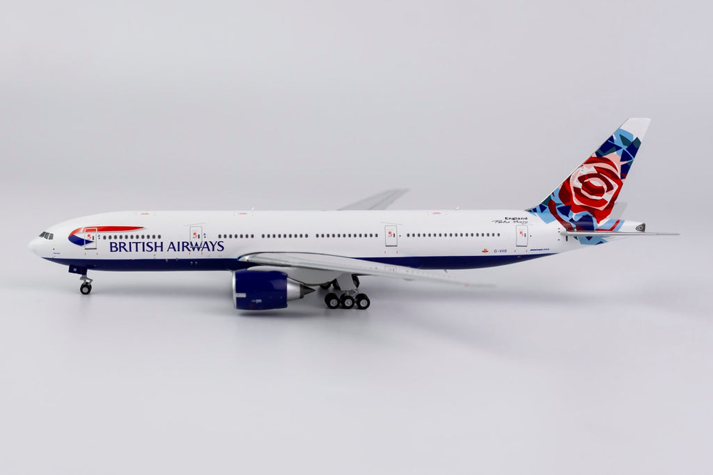 British Airways Boeing 777-200ER G-VIIS England Rose NG Model