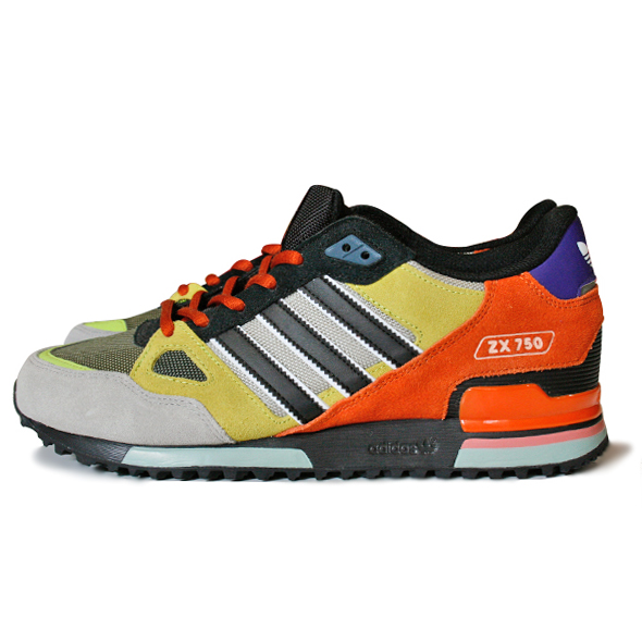 adidas】アディダス ZX750 コアブラック/セミソーラースライム AF6293