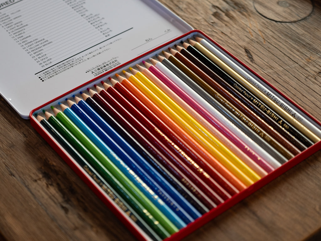 ユニ 色鉛筆 880 24色 – 文化堂 │ Pentonote