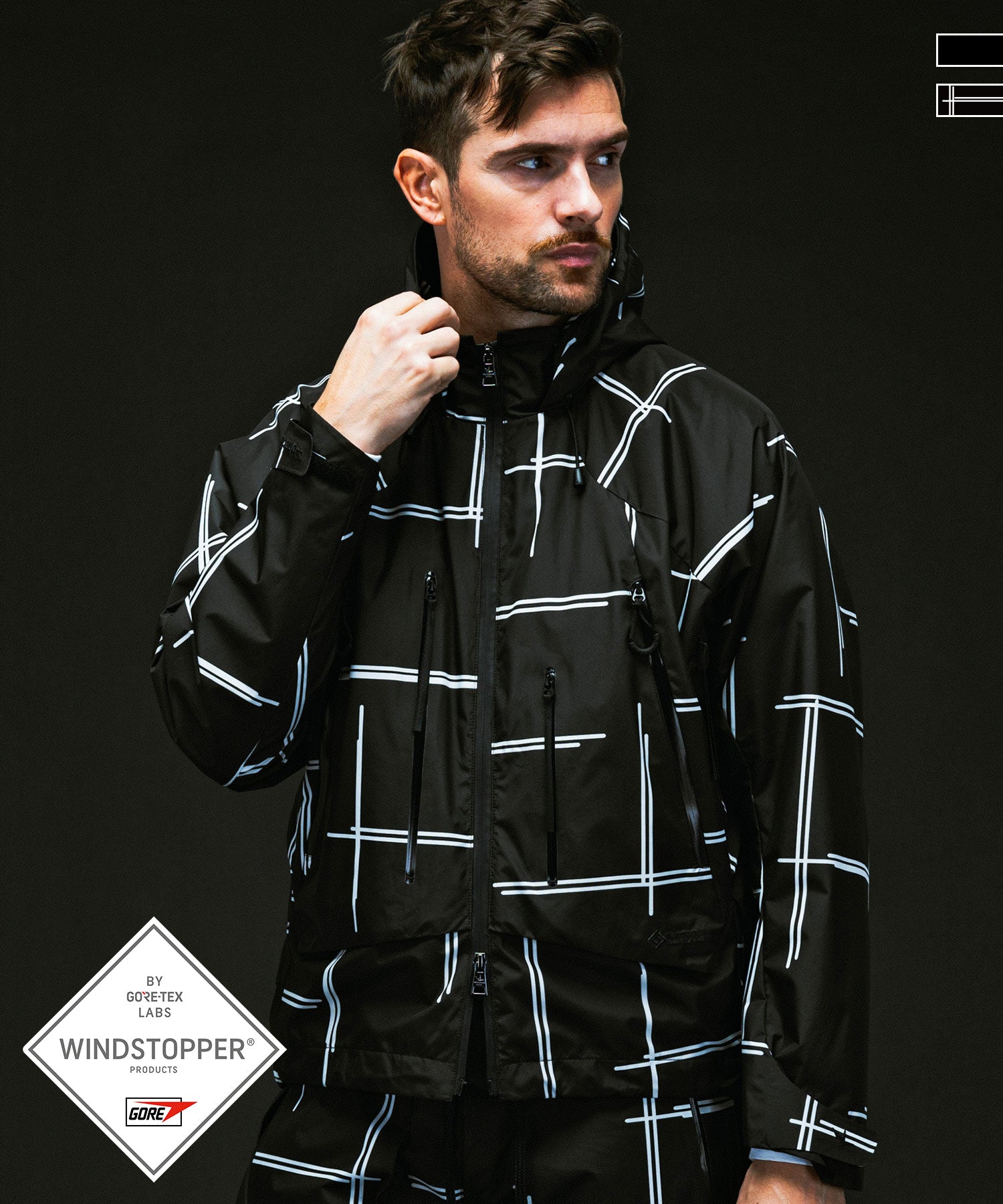 PLUS COLLABORATION SNOW JACKET HOODIE