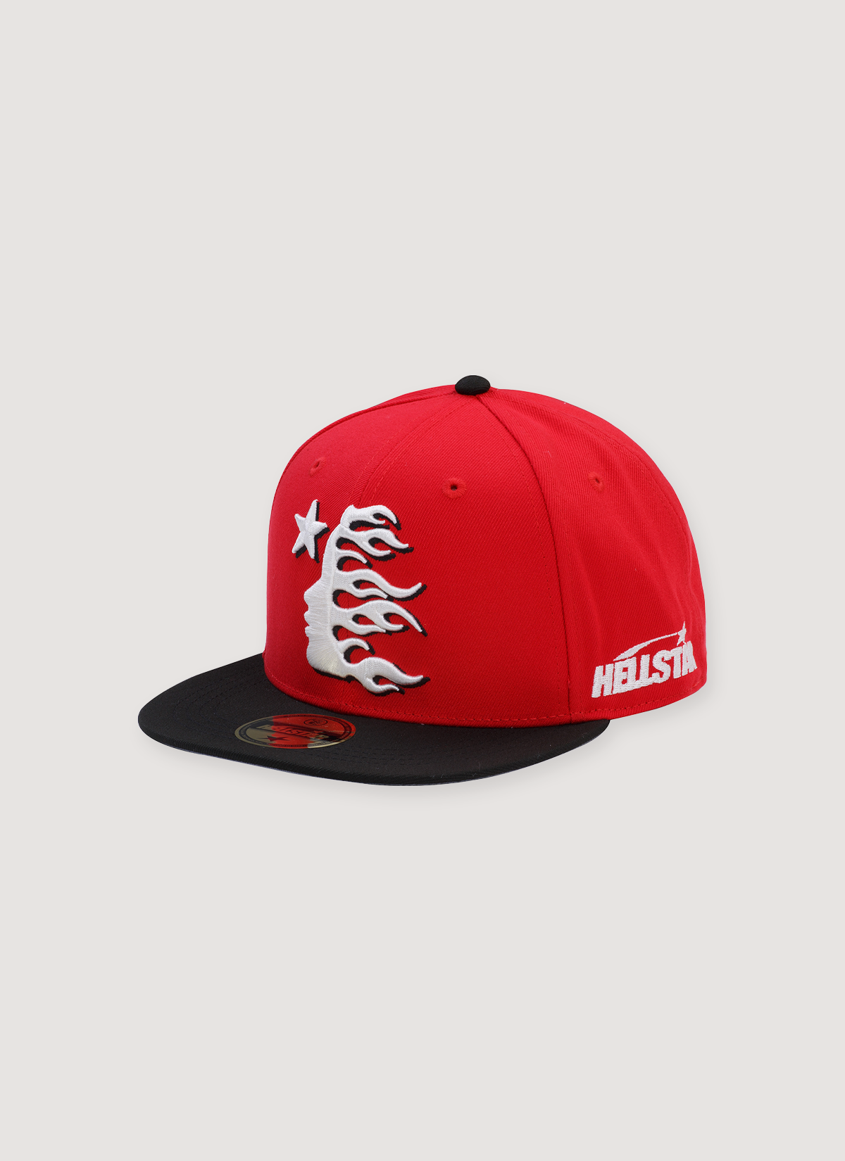 Hellstar Baseball Fitted Hat Red Black – PIECES
