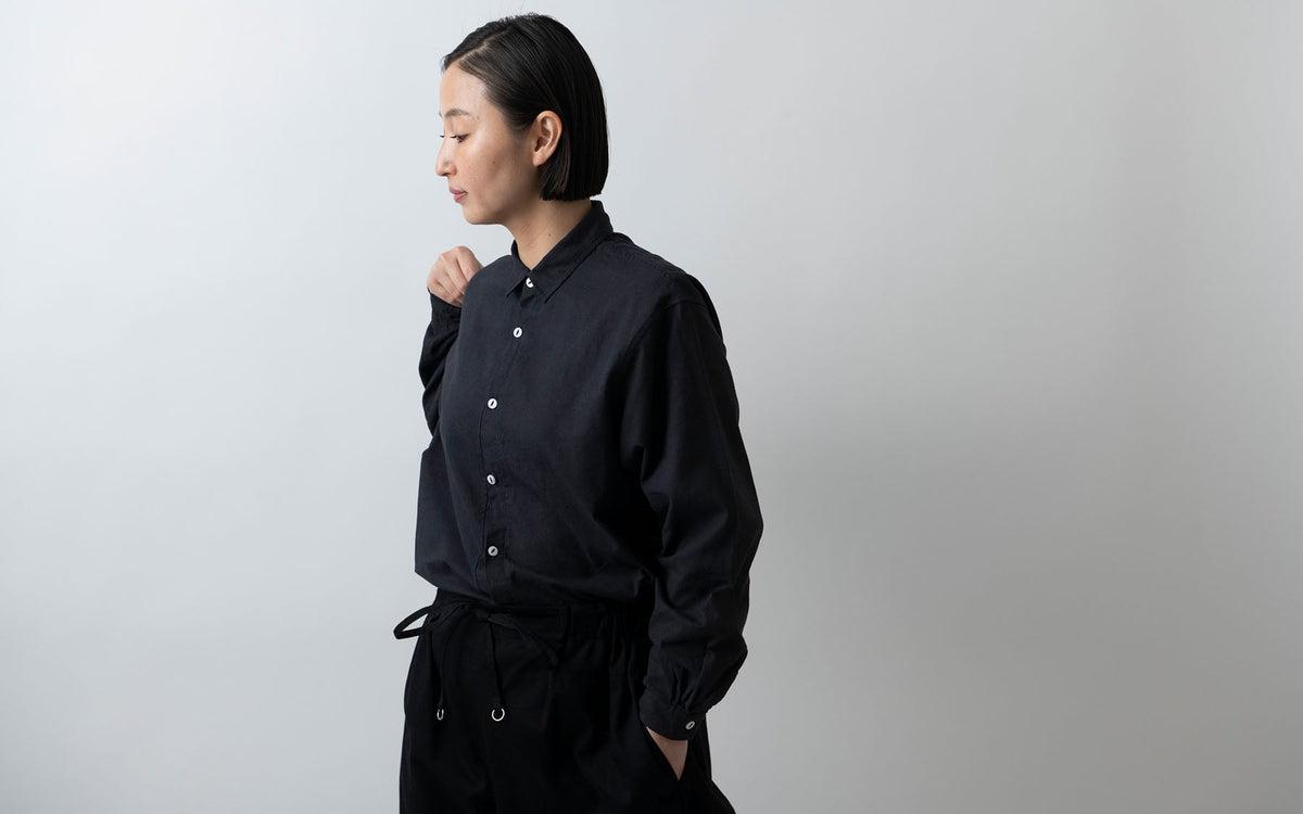 MITTAN / 竹シャツ 墨黒 SH-99 / unisex – PINT_MN
