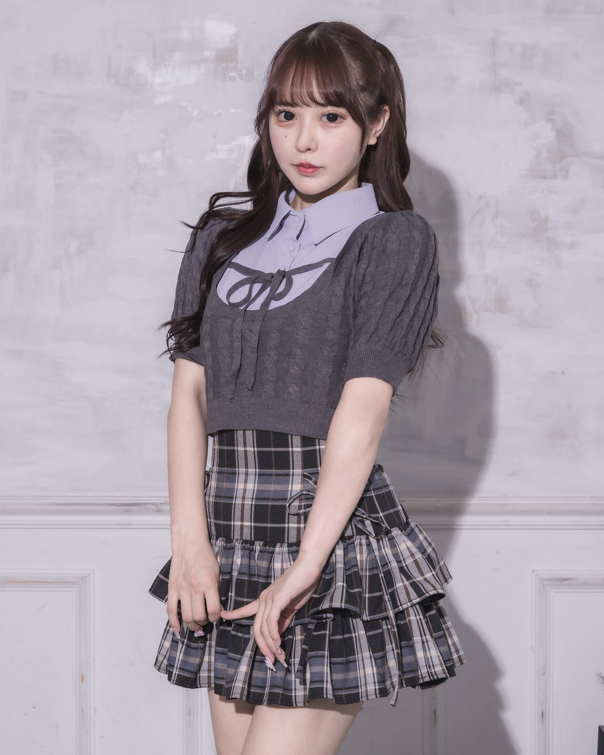 レイヤードケーブルニット – pium