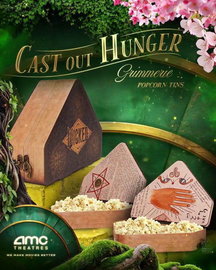 ウィキッド 永遠の約束』AMCシアターズ限定ポップコーンバケット登場