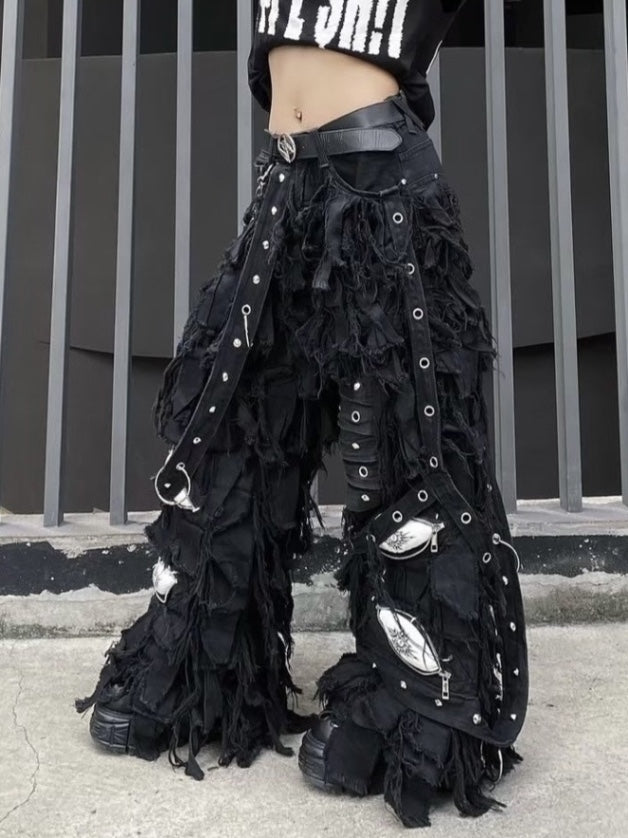 UNIZ】BLACK MONSTER PANTS / 【ユニズ】ブラックモンスターダメージ