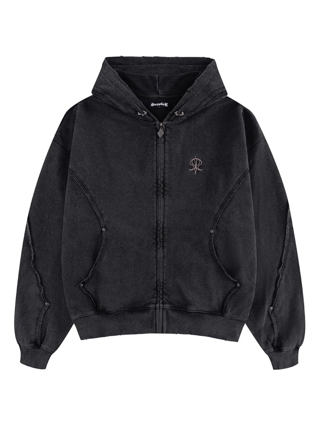 SUPPLIER】SWITCHING PIERCED ZIP HOODIE V2 / 【サプライヤー】ピアス