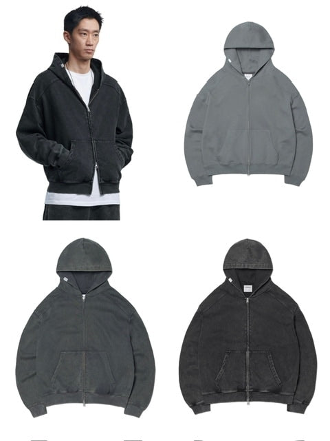 NOMANUAL】M.L HOODED ZIP-UP / 【ノーマニュアル】ジップアップ長袖