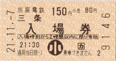 きっぷコレクション 関西の私鉄1