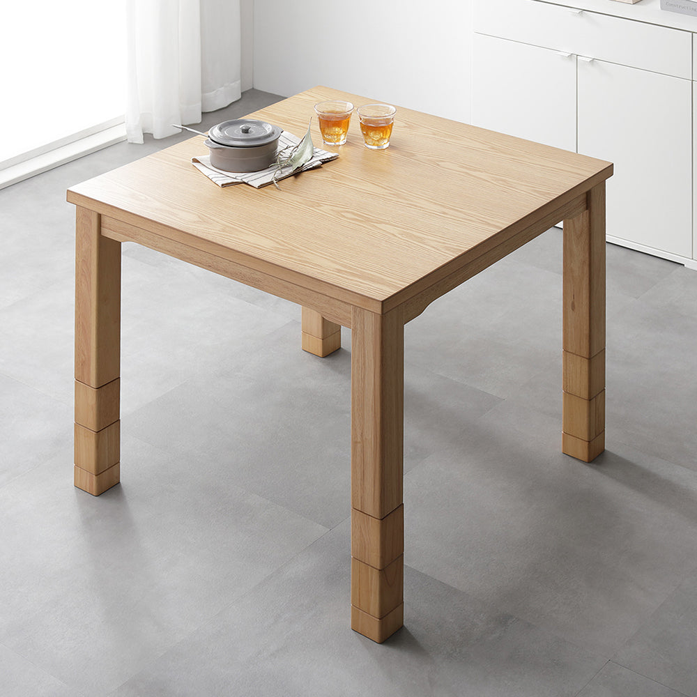 6段階で高さを変えられるダイニング こたつテーブル 単品/1年中使える