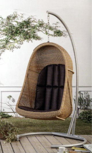 カザマ、ゆりかご型ソファー、ハンギングチェア、ゆりかごチェア、風間