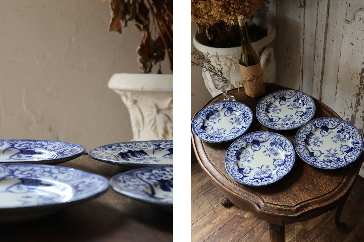 U43-1 フランスBrocante クレイユ エ モントロー FLORAシリーズ