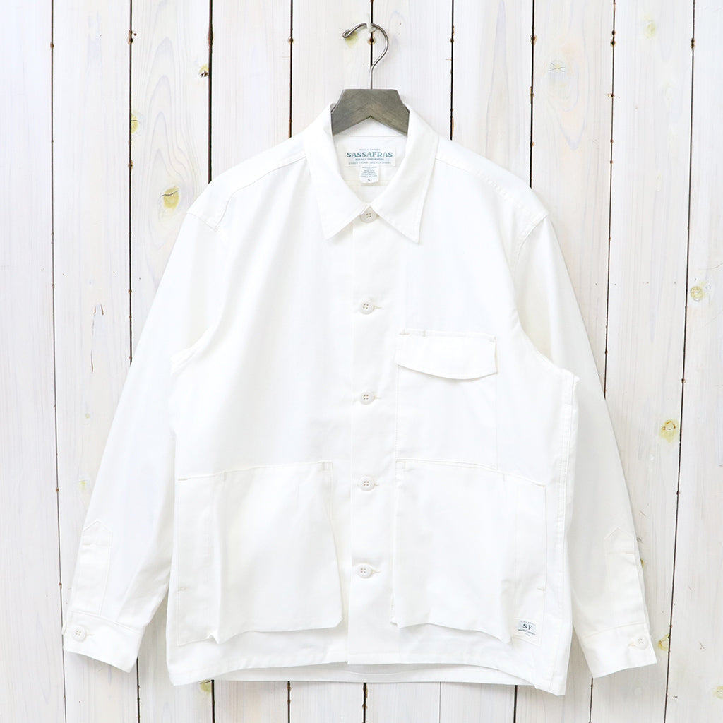 SASSAFRAS : DIGS CREW HALF(ARMY RIPSTOP) (OFF WHITE) – Reggieshop