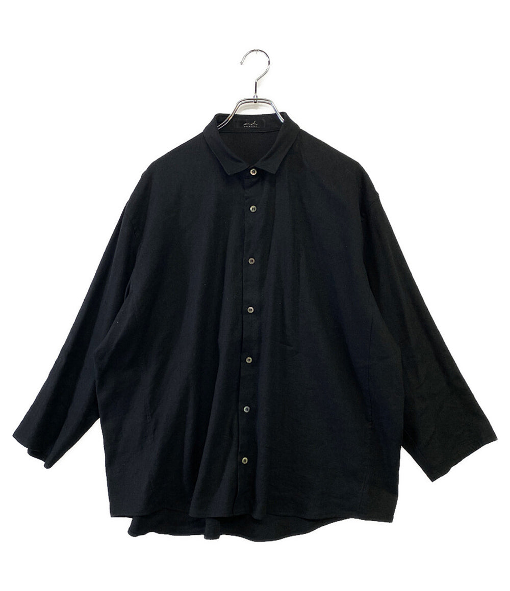 semoh セモー 長袖シャツ ワイドリネンシルクシャツ メンズ SIZE 3