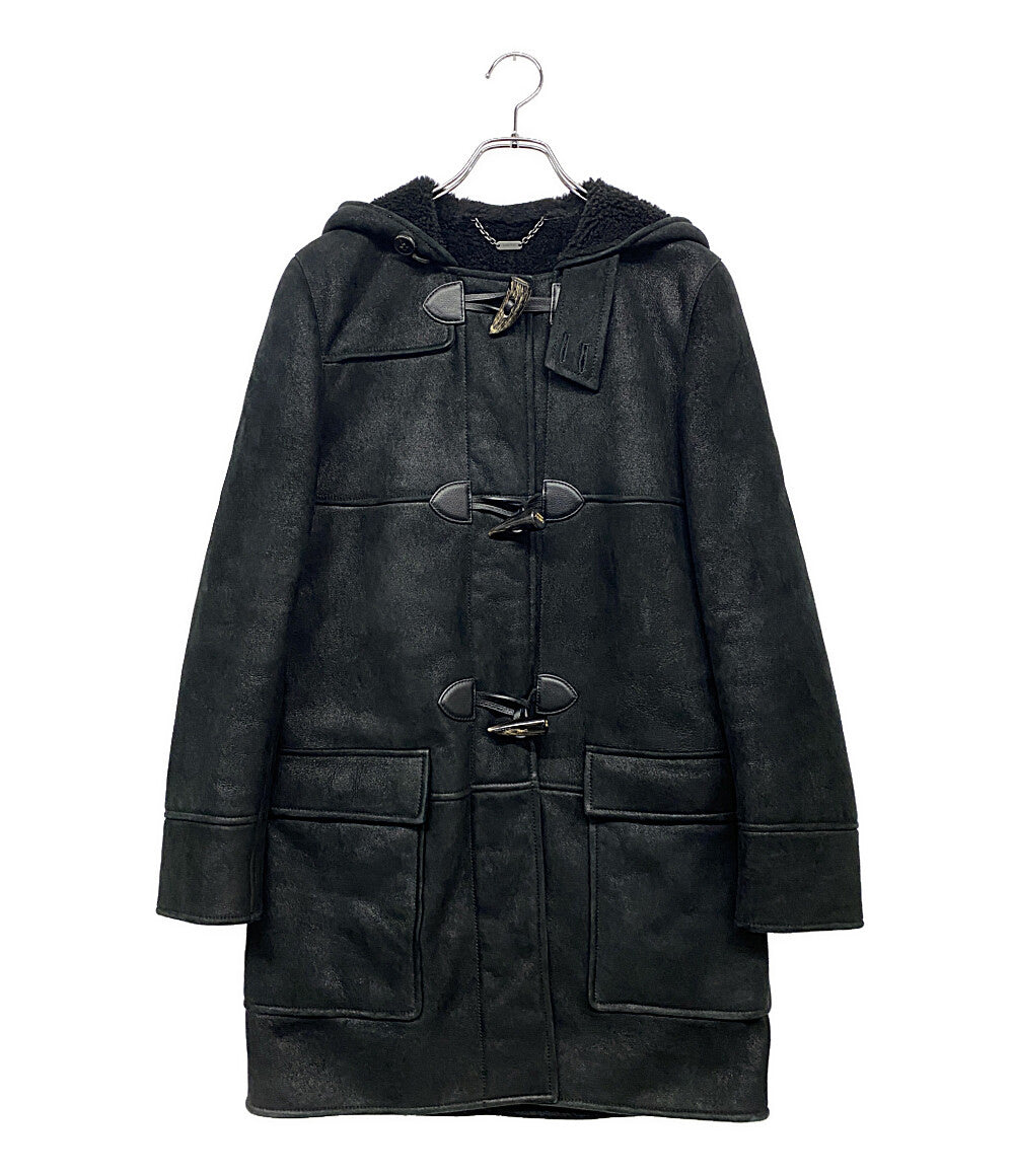 LOEWE ダッフルコート ムートン ブラック レディース SIZE 38 ロエベ