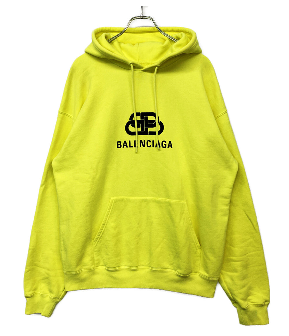 BALENCIAGA 583215 BBパーカー イエロー メンズ SIZE S バレンシアガ