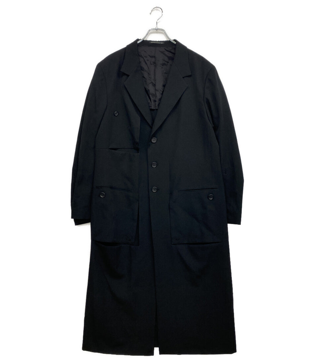 YOHJI YAMAMOTO POUR HOMME コート WOOL GABARDINE LONG JACKET 25SS