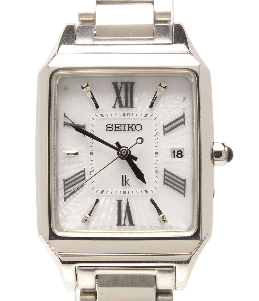 SEIKO 腕時計 lk ルキア ソーラー ホワイト 1B32-0AL0 レディース