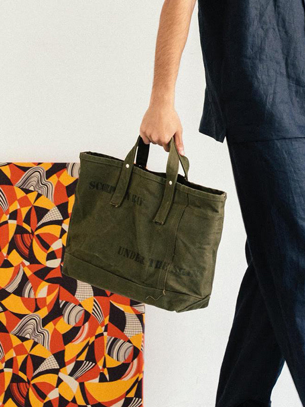 Under the Skin ステンシルショルダーキャンバストートバッグ – renoise