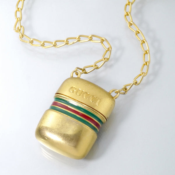 OLD Gucci パフュームボトルネックレス（ゴールド） – Vintage Shop Rococo
