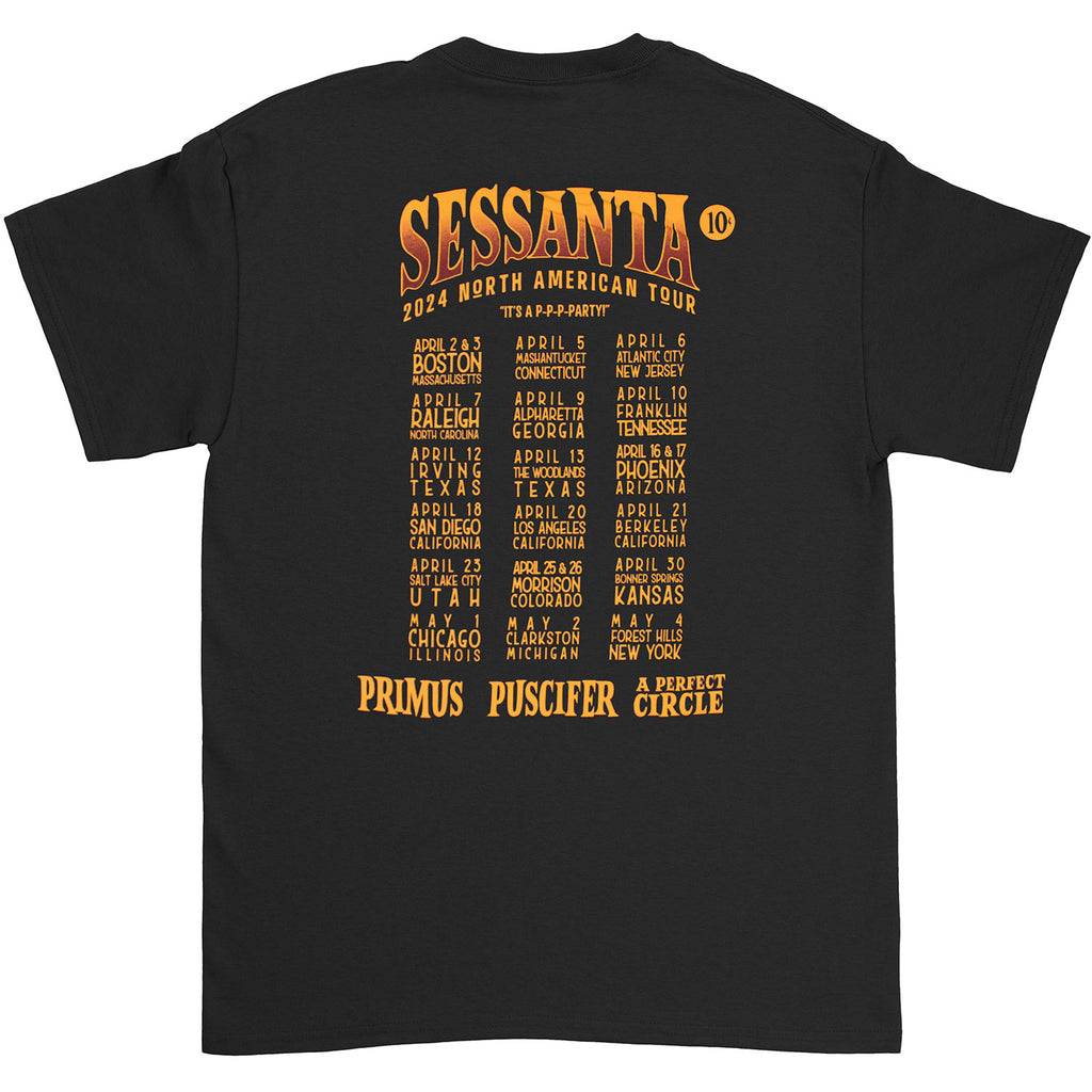 Sessanta Three Headed Tour Tee T-shirt 451822 | Rockabilia Merch Store