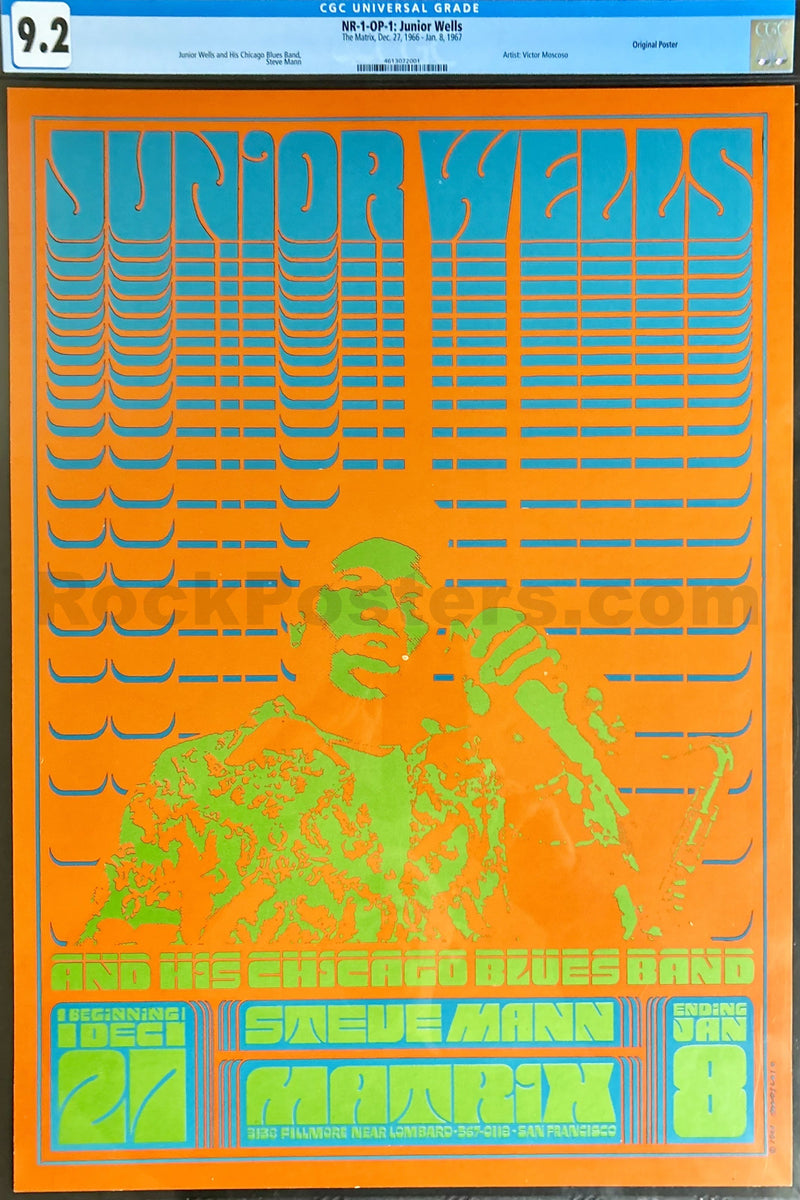 Neon Rose OP-1 - Junior Wells - Victor Moscoso - 1967 Poster - The