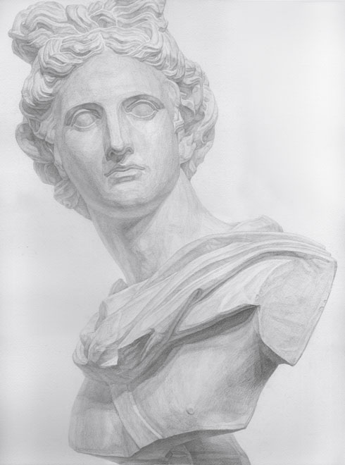 アポロ 石膏デッサン HIROMICHI NITAHARA ART WEB