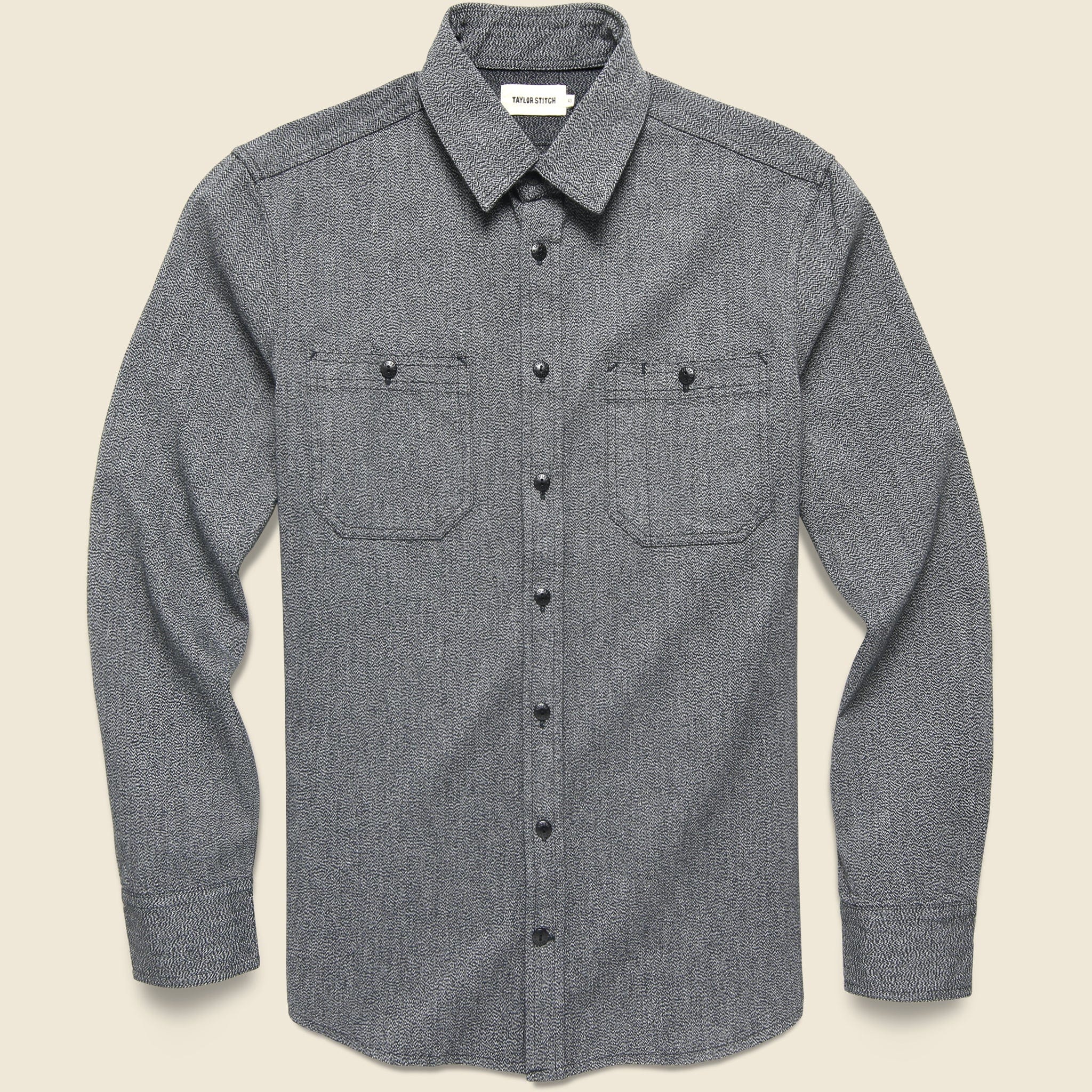 MODMNT T/TWEED UTILITY CPO SHIRT GRY M MODMNT（モドメント）T⁄TWEED