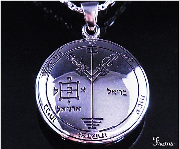 ソロモンの大いなる鍵木星第四護符Silverタリスマンペンダント 楽天の