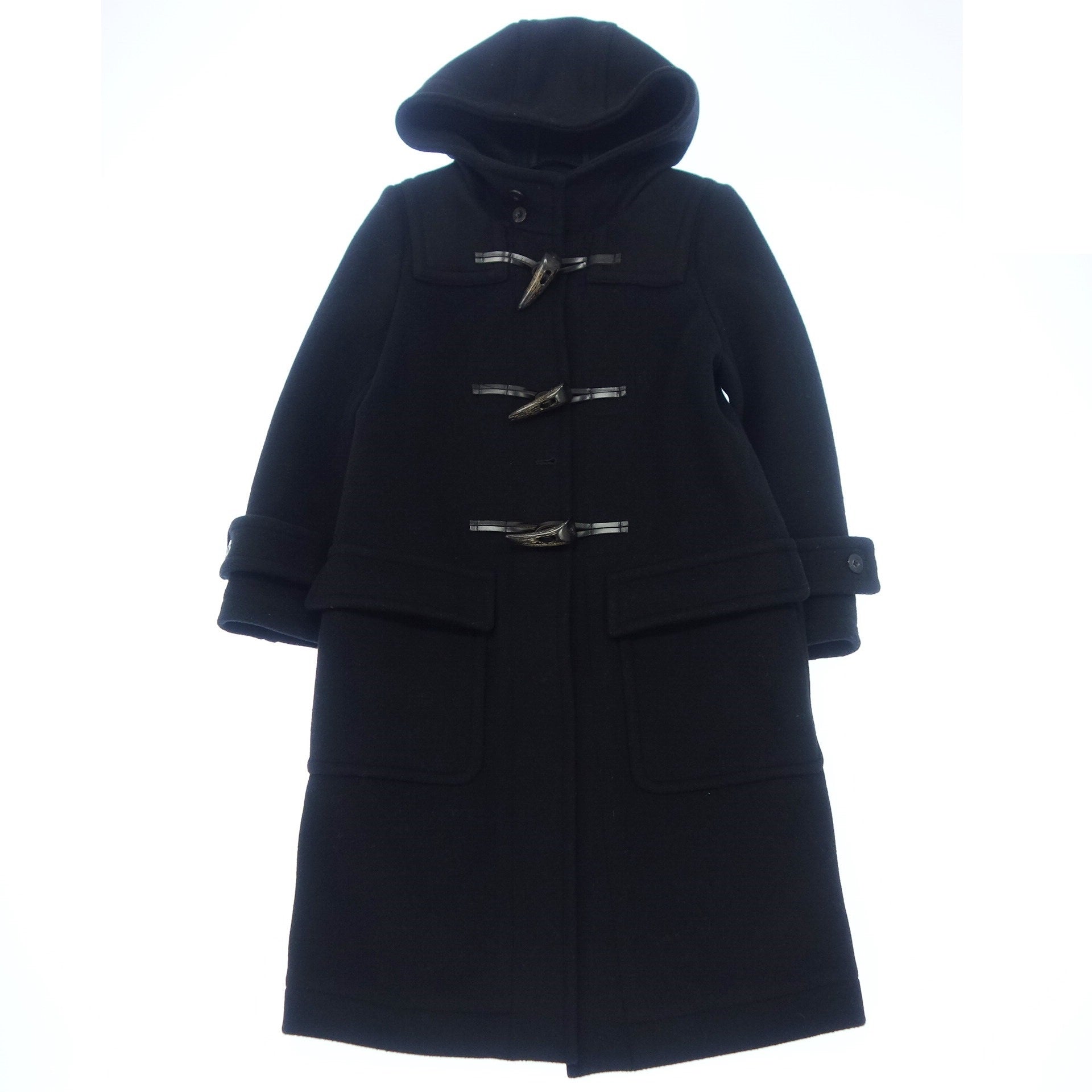 美品◇ハイク ダッフルコート ウール メンズ 1 黒 HYKE【AFB8