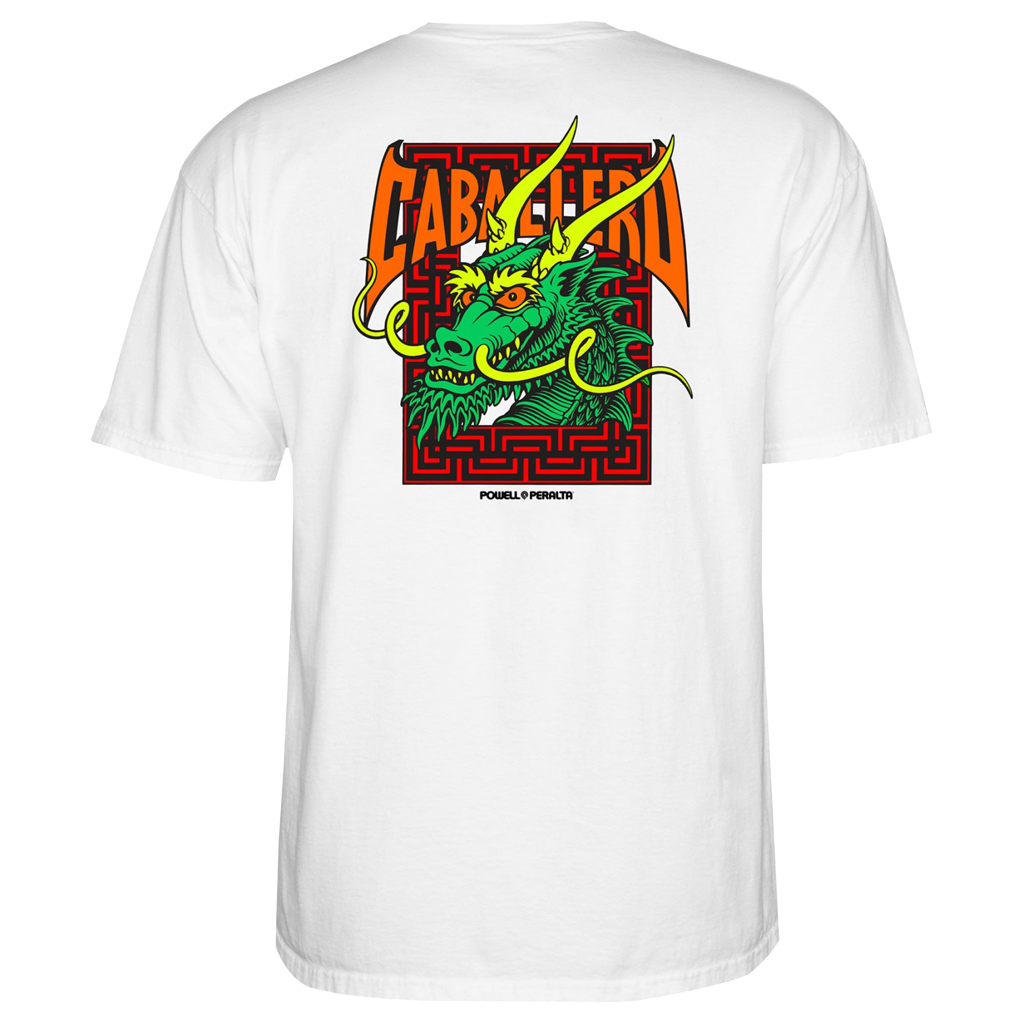 POWELL PERALTA CABALLERO STREET DRAGON WHITE T-SHIRTS 【 パウエル