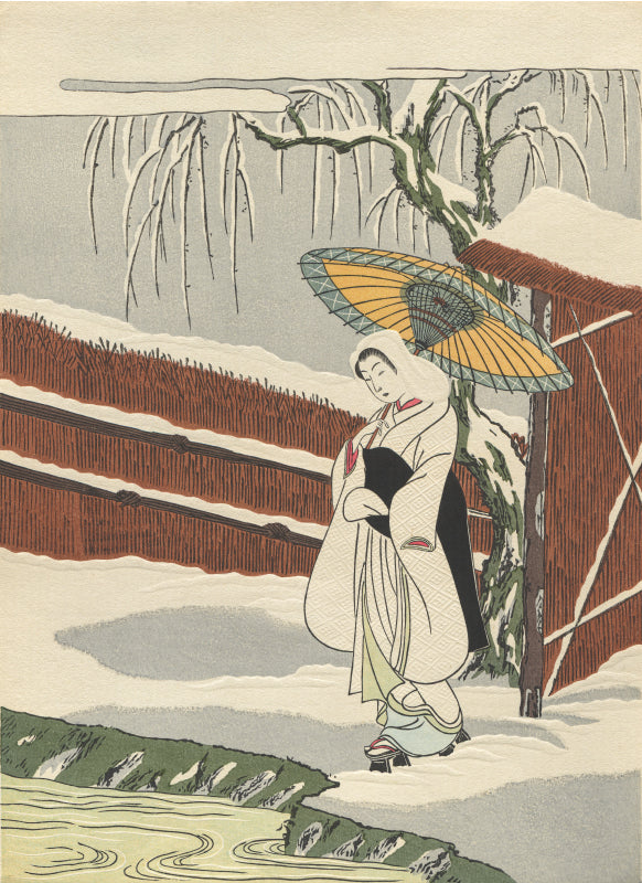 Suzuki Harunobu（鈴木春信） Heron Maiden by the Stream｜オンライン