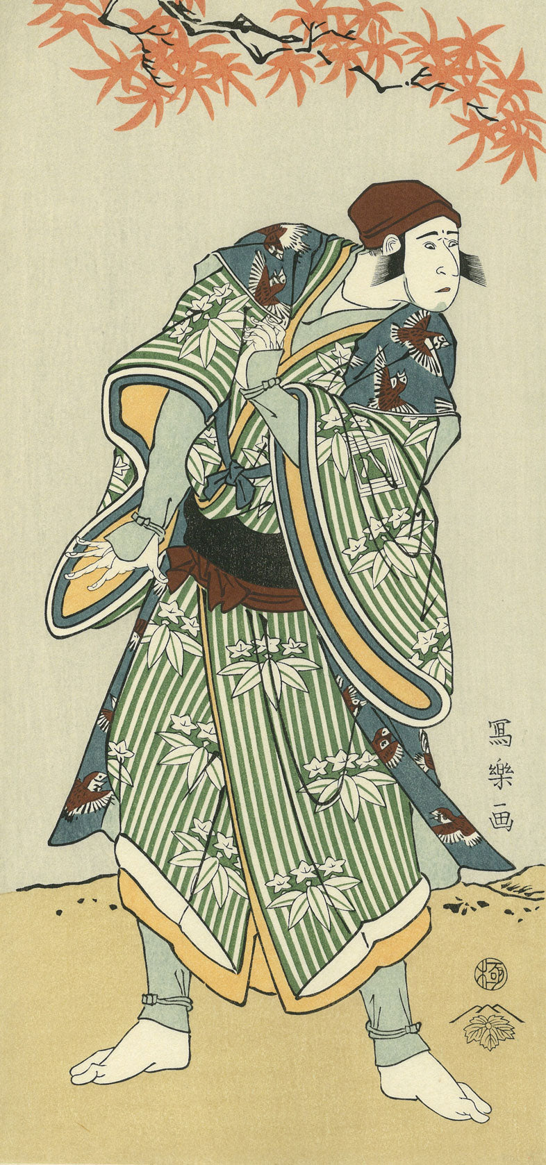 Toshusai Sharaku（東洲斎写楽） 東洲斎写楽「三代目市川八百蔵 すずめ