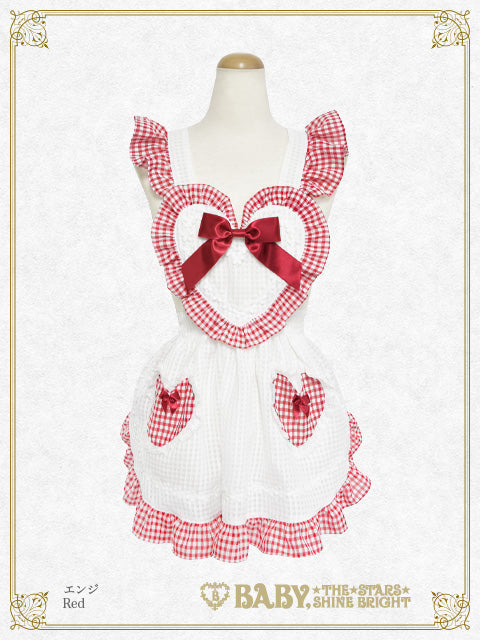 Fluffy Gingham Heart エプロン – BABY, THE STARS SHINE BRIGHT