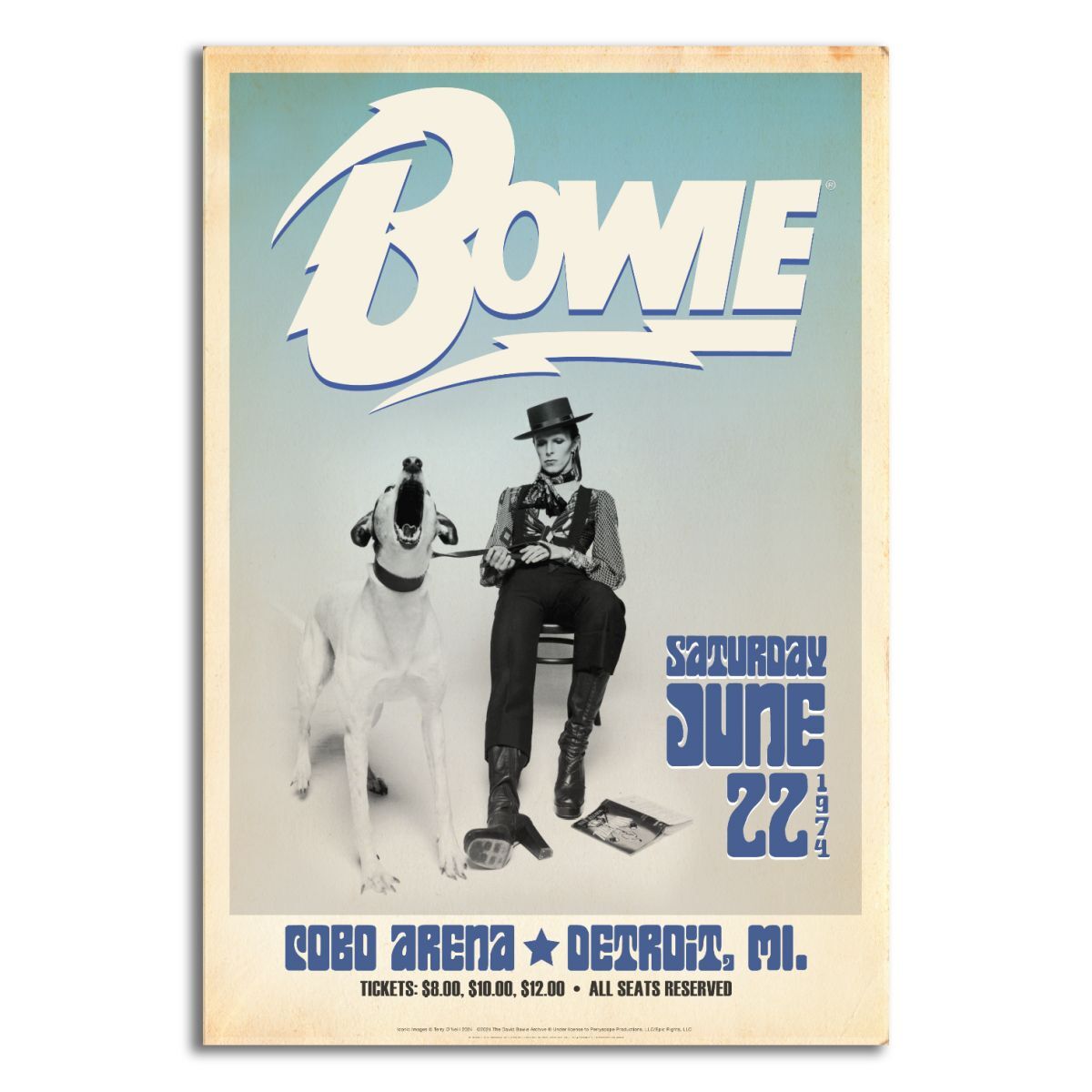 Diamond Dog Tour Print, Detroit 1974 – David Bowie