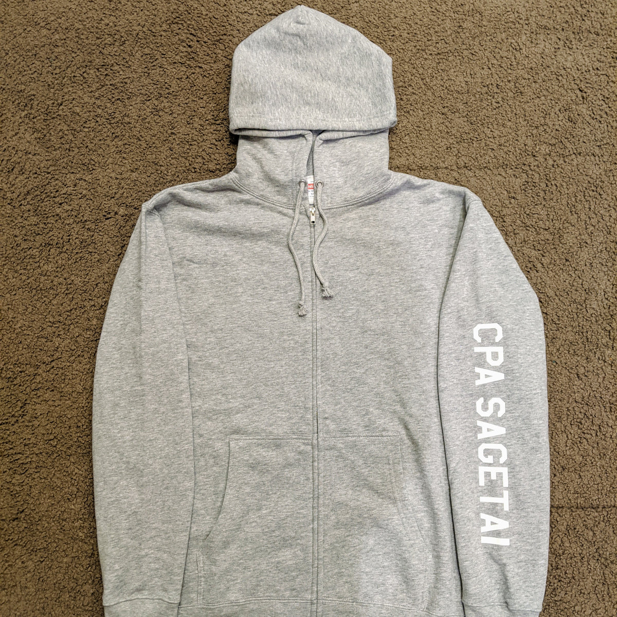 CPA SAGETAI」 ジップパーカー【グレー／白プリント】 – STORE.LIFT