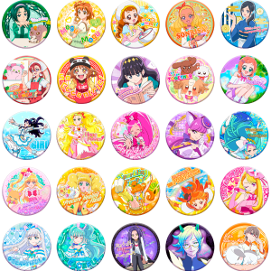 プリキュアオールスターズ】トゥインクル缶バッジ12 JUMP!（全25種