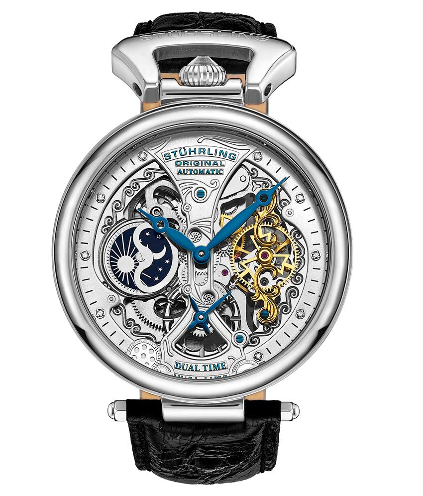Emperor's Grand DT 127A2 Automatic 46mm Skeleton Watch| Stührling