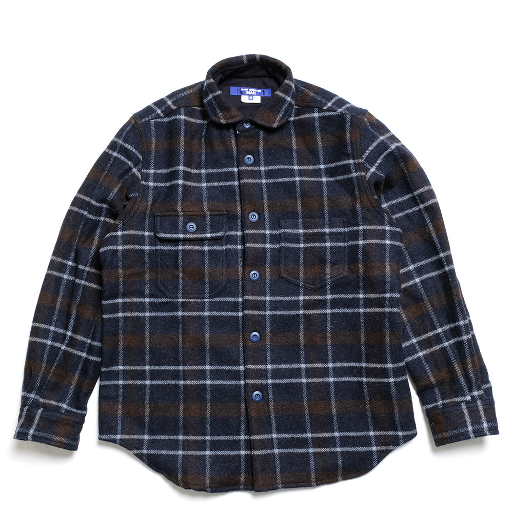 JUNYA WATANABE MAN - Wool Ester Tweed Check Shirt - WN-B025-051