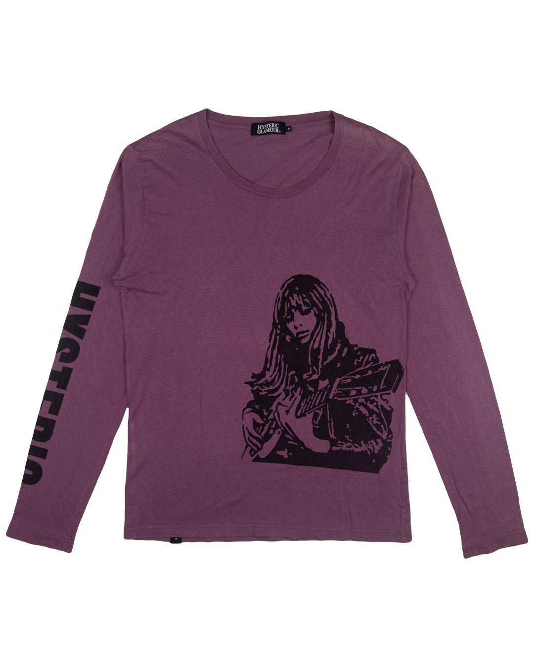 Hysteric Glamour Guitar Girl Sleeve Logo Long Sleeve Tee – SaolMortem