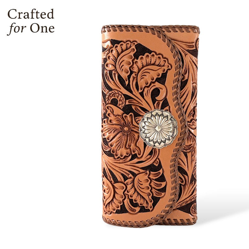 サムライクラフト シェリダンスタイルカービング B-3 ロングウォレット