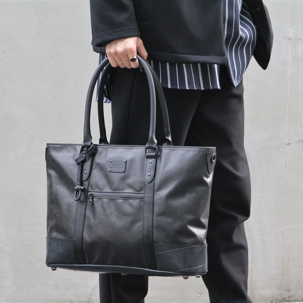 森野帆布コラボ／デザイナーズビジネスバッグ（ブラック）【表参道限定