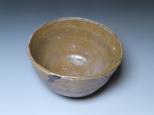 西岡小十作 絵唐津茶碗 菅沼清峯堂 古美術 茶道具