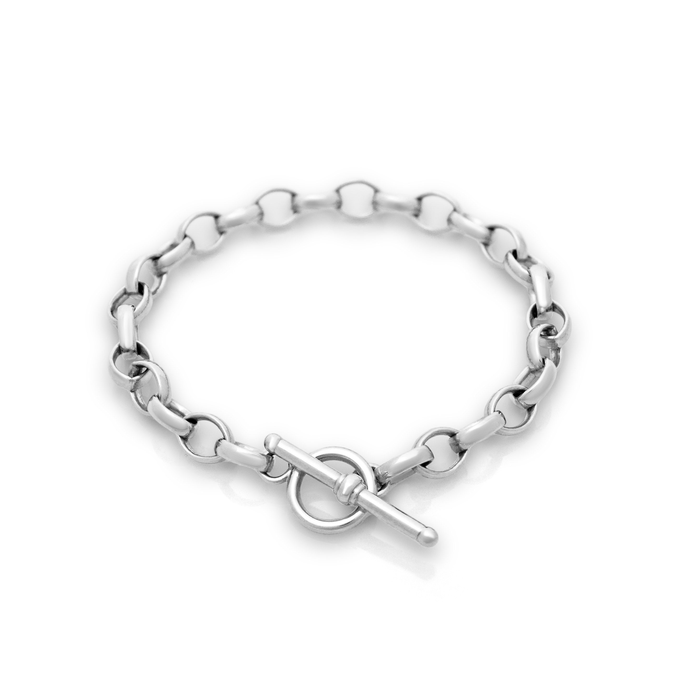 Silver T-Bar Bracelet