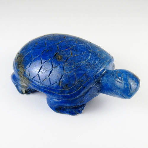 ラピスラズリ 亀 手彫りカービングbd551 - 御徒町の宝石屋 ジュエリー