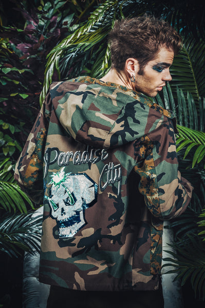Paradise City camo anorak jacket – Shock and Awww