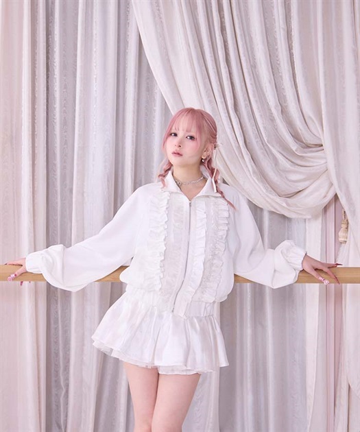 フリルジップジャケット | axes femme online shop